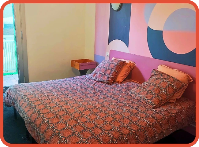 Chambre Black Moon - Lit double