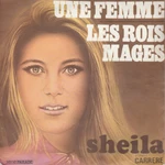 Pochette du 45 tours de Sheila "Les Rois Mages" - Lien vers la vidéo du Scopitone de l'époque